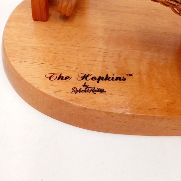 The Hopkins Bunny Rabbit Sculpture Wood Robert Raikes 1990s Numbered Limited - Picture 5 of 16